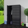 Gartenschrank mit 4 Regalen schwarz von vidaXL, Schließfächer und Lagerschränke - Ref: Foro24-43700, Preis: 228,99 €, Rabatt: %