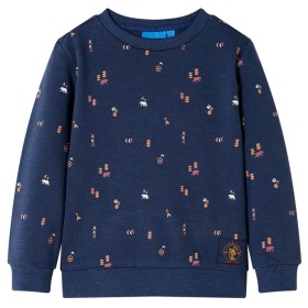 Marineblaues Melange-Sweatshirt für Kinder 116 von , Kinder-T-Shirts - Ref: Foro24-12791, Preis: 13,99 €, Rabatt: %