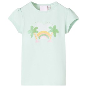 Light mint green children's t-shirt 104 by , Kids T-shirts - Ref: Foro24-10425, Price: 7,99 €, Discount: %