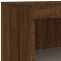 Sideboard with LED light 3 pieces engineered wood oak brown by , Sideboards - Ref: Foro24-3209134, Price: 202,11 €, Discount: %