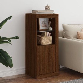 Sideboard with LED lights brown oak 41x37x100 cm by , Sideboards - Ref: Foro24-836650, Price: 75,98 €, Discount: %