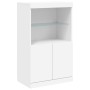 Sideboard mit weißen LED-Leuchten 60,5x37x100 cm von , Sideboards - Ref: Foro24-836665, Preis: 85,33 €, Rabatt: %