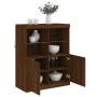 Sideboard with LED lights oak brown 81x37x100 cm by , Sideboards - Ref: Foro24-836678, Price: 115,57 €, Discount: %