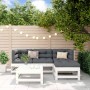 Gartensofa-Set 5-teilig aus massivem weißem Kiefernholz von , Gartensets - Ref: Foro24-3186173, Preis: 345,55 €, Rabatt: %