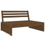 Garden sofa set 5 pieces solid honey brown pine wood by , Garden sets - Ref: Foro24-3186637, Price: 529,45 €, Discount: %