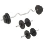 Weight set 30 kg barbell and dumbbells by vidaXL, free weight - Ref: Foro24-91401, Price: 95,54 €, Discount: %