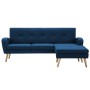 L-förmiges Sofa mit blauem Stoffbezug, 186 x 136 x 79 cm von , Sofas - Ref: Foro24-247001, Preis: 346,68 €, Rabatt: %