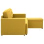 Sofá cama modular de 3 plazas tela amarillo de , Sofás - Ref: Foro24-288789, Precio: 439,99 €, Descuento: %