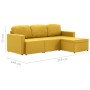 Modulares 3-Sitzer-Schlafsofa aus gelbem Stoff von , Sofas - Ref: Foro24-288789, Preis: 439,73 €, Rabatt: %