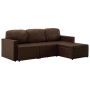 Brown synthetic leather 3-seater modular sofa bed by , Sofas - Ref: Foro24-288796, Price: 507,76 €, Discount: %