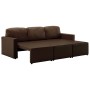 Brown synthetic leather 3-seater modular sofa bed by , Sofas - Ref: Foro24-288796, Price: 507,76 €, Discount: %