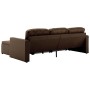 Brown synthetic leather 3-seater modular sofa bed by , Sofas - Ref: Foro24-288796, Price: 507,76 €, Discount: %