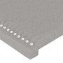 Headboards 2 units of light gray fabric 90x5x78/88 cm by , Headboards and footboards - Ref: Foro24-345964, Price: 57,96 €, Di...