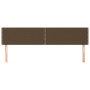 Headboards 2 units of dark brown fabric 80x5x78/88 cm by , Headboards and footboards - Ref: Foro24-345947, Price: 53,52 €, Di...