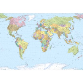 Komar Photo mural World Map XXL 368x248 cm XXL4-038 by , Painted paper - Ref: Foro24-422714, Price: 74,99 €, Discount: %