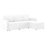 Modulares 3-Sitzer-Sofabett aus weißem Kunstleder von , Sofas - Ref: Foro24-288794, Preis: 522,61 €, Rabatt: %