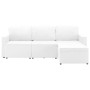 Modulares 3-Sitzer-Sofabett aus weißem Kunstleder von , Sofas - Ref: Foro24-288794, Preis: 522,61 €, Rabatt: %