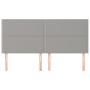 Cabeceros 4 unidades de tela gris claro 90x5x78/88 cm de , Cabeceros y pies de cama - Ref: Foro24-3116206, Precio: 107,53 €, ...