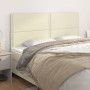 Headboards 4 units cream-colored synthetic leather 80x5x78/88cm by , Headboards and footboards - Ref: Foro24-3116290, Price: ...