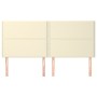 Headboards 4 units cream-colored synthetic leather 80x5x78/88cm by , Headboards and footboards - Ref: Foro24-3116290, Price: ...