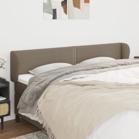 Taupe gray fabric headboard 183x23x78/88 cm by , Headboards and footboards - Ref: Foro24-3117022, Price: 75,99 €, Discount: %