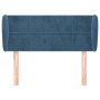 Dark blue velvet headboard 83x23x78/88 cm by , Headboards and footboards - Ref: Foro24-3117178, Price: 48,97 €, Discount: %