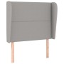 Headboard with light gray fabric ears 93x23x118/128 cm by , Headboards and footboards - Ref: Foro24-3117798, Price: 72,33 €, ...