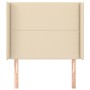 Headboard with cream fabric ears 93x16x118/128 cm by , Headboards and footboards - Ref: Foro24-3119427, Price: 67,72 €, Disco...