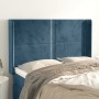 Headboard with dark blue velvet ears 147x16x118/128 cm by , Headboards and footboards - Ref: Foro24-3119492, Price: 110,29 €,...