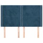 Headboard with dark blue velvet ears 147x16x118/128 cm by , Headboards and footboards - Ref: Foro24-3119492, Price: 110,29 €,...