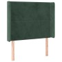 Headboard with dark green velvet ears 83x16x118/128 cm by , Headboards and footboards - Ref: Foro24-3119473, Price: 77,66 €, ...