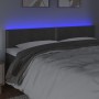 Dark gray velvet headboard with LED 160x5x78/88 cm by , Headboards and footboards - Ref: Foro24-3121527, Price: 67,93 €, Disc...