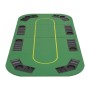 Superficie de póker 8 jugadores plegable en 4 rectangular verde de vidaXL, Mesas de juego y de póquer - Ref: Foro24-80208, Pr...