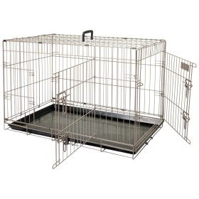 FLAMINGO Pet cage Ebo metallic brown 77x47x55 cm 517581 by FLAMINGO, Pet carriers and boxes - Ref: Foro24-421667, Price: 96,4...