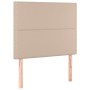 Headboard with LED lights cappuccino synthetic leather 90x5x118/128cm by , Headboards and footboards - Ref: Foro24-3122367, P...