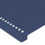 Blue fabric LED headboard 203x16x118/128 cm by , Headboards and footboards - Ref: Foro24-3123936, Price: 129,81 €, Discount: %