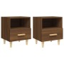 Nightstands 2 units brown oak color 40x35x47 cm by vidaXL, Nightstands - Ref: Foro24-817302, Price: 67,41 €, Discount: %