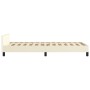 Estructura de cama con cabecero cuero sintético crema 80x200 cm de , Camas y somieres - Ref: Foro24-3125478, Precio: 141,50 €...