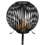 Esschert Design Brasero sphere with lattice design made of black carbon steel FF400 by Esschert Design, Chimneys - Ref: Foro2...