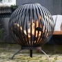 Esschert Design Brasero sphere with lattice design made of black carbon steel FF400 by Esschert Design, Chimneys - Ref: Foro2...