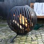 Esschert Design Brasero sphere with lattice design made of black carbon steel FF400 by Esschert Design, Chimneys - Ref: Foro2...