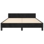 Estructura de cama con cabecero de terciopelo negro 140x200 cm de , Camas y somieres - Ref: Foro24-3125698, Precio: 229,49 €,...