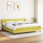 Cama box spring con colchón tela verde 200x200 cm de , Camas y somieres - Ref: Foro24-3126196, Precio: 539,43 €, Descuento: %