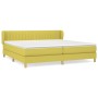 Cama box spring con colchón tela verde 200x200 cm de , Camas y somieres - Ref: Foro24-3126996, Precio: 563,99 €, Descuento: %