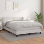 Boxspringbett mit weißer Kunstledermatratze 140x200cm von , Betten und Lattenroste - Ref: Foro24-3127254, Preis: 441,54 €, Ra...