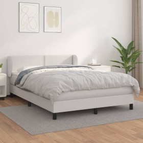 Boxspringbett mit weißer Kunstledermatratze 140x200cm von , Betten und Lattenroste - Ref: Foro24-3127254, Preis: 449,43 €, Ra...