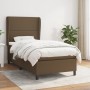 Cama box spring con colchón tela marrón oscuro 90x190 cm de , Camas y somieres - Ref: Foro24-3127848, Precio: 360,23 €, Descu...