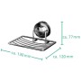 RIDDER Shower soap dish 13x12x7.7 cm chrome 12040100 by RIDDER, soap dishes - Ref: Foro24-421520, Price: 27,13 €, Discount: %