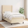 Box spring bed with cream fabric mattress 80x200 cm by , Beds and slatted bases - Ref: Foro24-3128002, Price: 316,99 €, Disco...