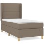 Cama box spring con colchón tela gris taupe 90x190 cm de , Camas y somieres - Ref: Foro24-3128409, Precio: 362,50 €, Descuent...